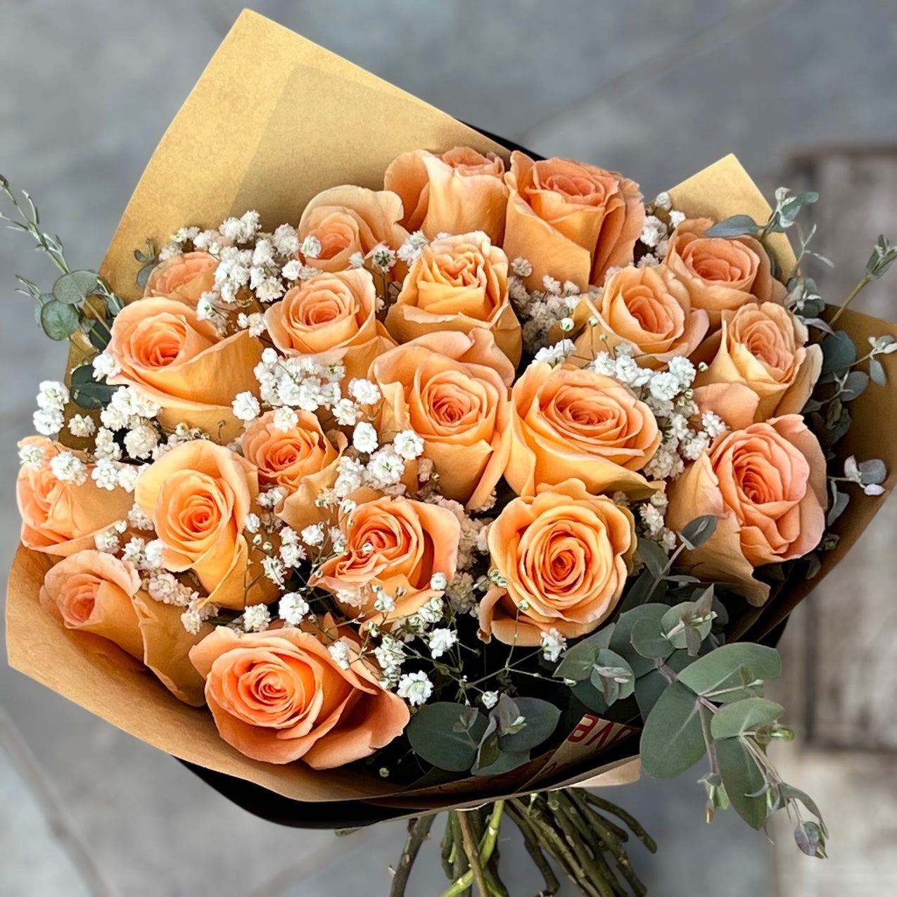 Ramo de Rosas Apricot