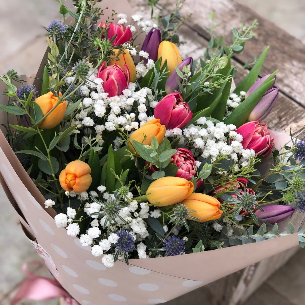Tulipanes Mix Colores Vivos