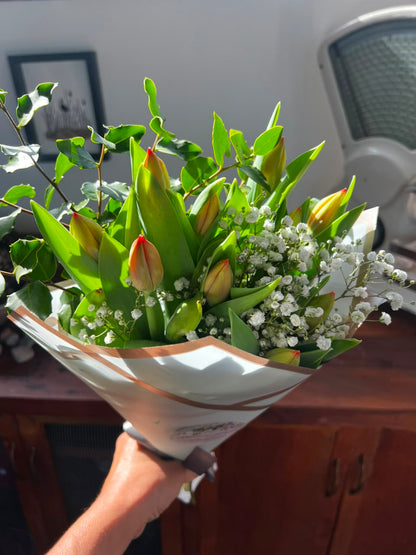 Ramo de Tulipanes Naranjos