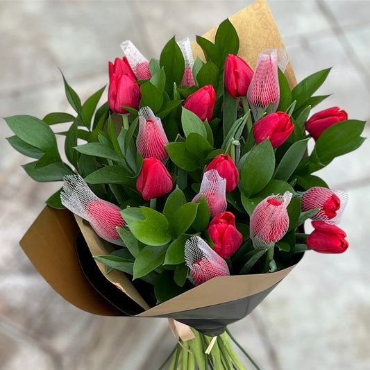 Ramo de Tulipanes Rojos
