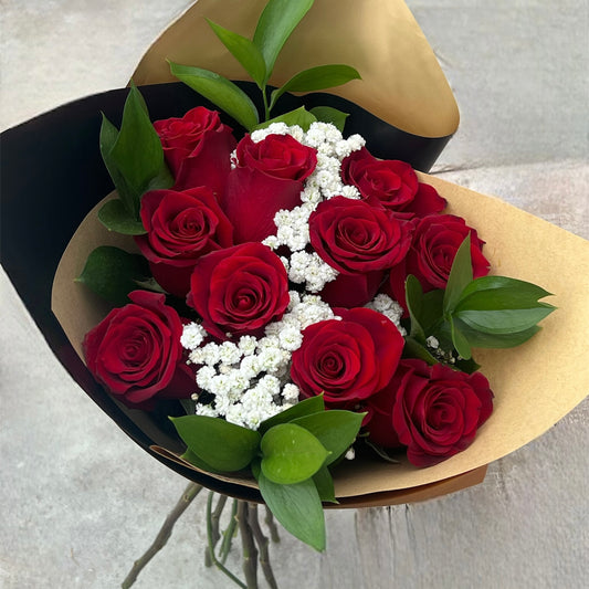 Ramo de 10 Rosas Rojas