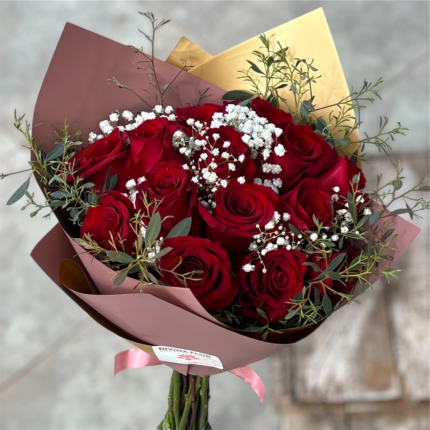 Ramo de 12 Rosas Rojas