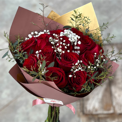 Ramo de 12 Rosas Rojas