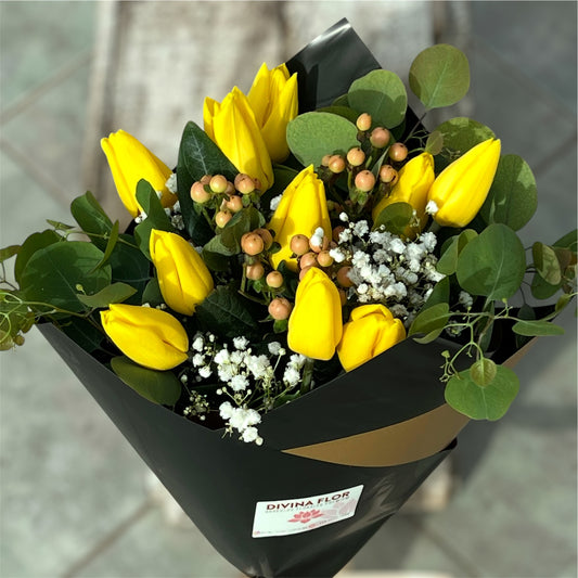 Ramo de Tulipanes Amarillos
