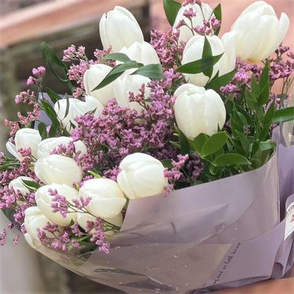 Ramo de Tulipanes Blancos