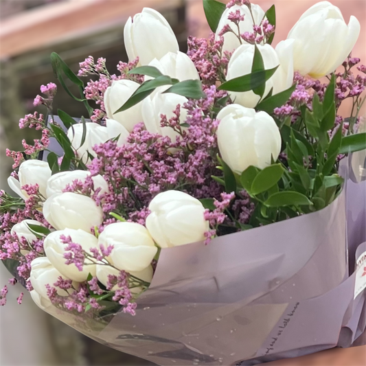 Ramo de Tulipanes Blancos