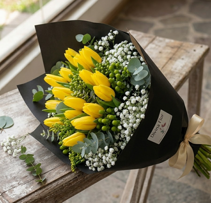 Ramo de Tulipanes Amarillos